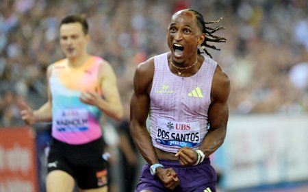 La magia de Zürich regala dos nuevos récords del mundo: Alison dos Santos en 400m vallas y Masai Russell en 100m vallas