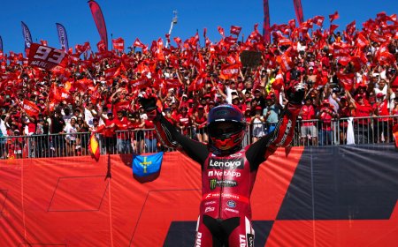 Marc Márquez triunfa en el GP de Aragón y acecha ya el liderato de Jorge Martín en MotoGP