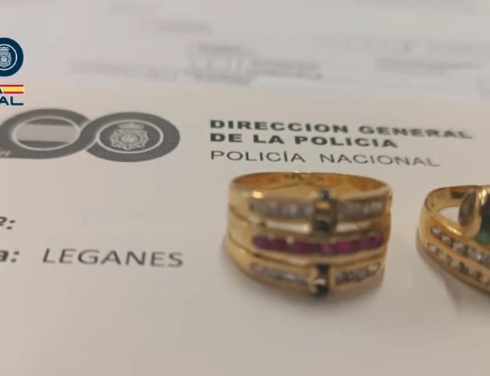 Detenida en Leganés la cuidadora de una persona mayor a la que drogaba para robarle joyas