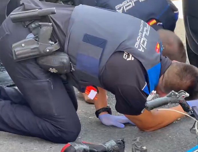 Un ciclista de unos 80 años, grave tras ser arrollado por una furgoneta en Villaverde