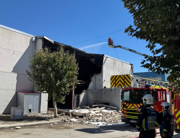 Un incendio calcina parte de los estudios donde se graba ‘MasterChef’ en Madrid