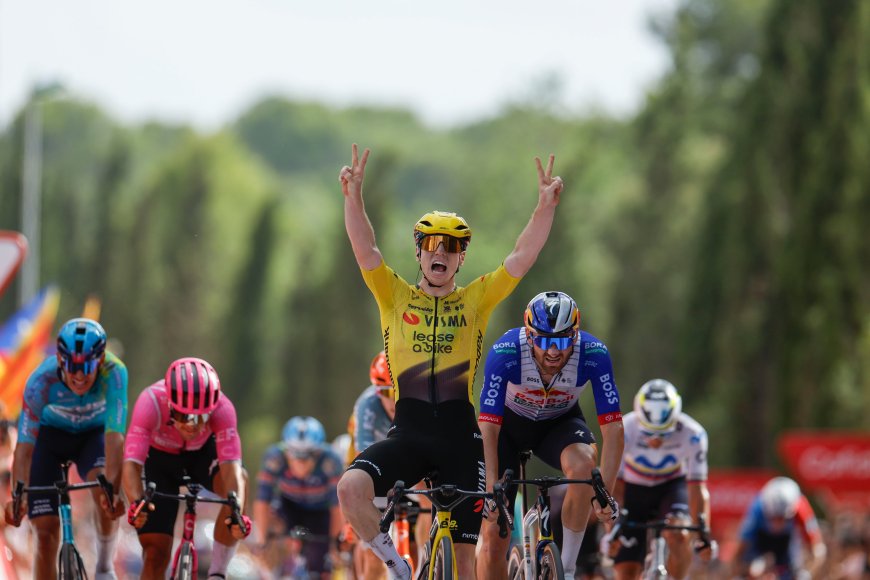Brennan vuelve a rematar otra lanzadera perfecta del Visma en la Vuelta a España