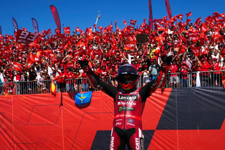 Marc Márquez triunfa en el GP de Aragón y acecha ya el liderato de Jorge Martín en MotoGP