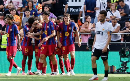 El Barça disfruta en Mestalla a costa de un pobre Valencia