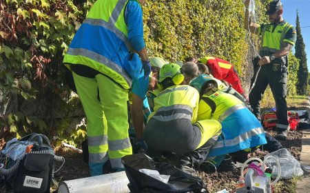 Un joven de 21 años, herido muy grave al sufrir un accidente con su moto en Tres Cantos