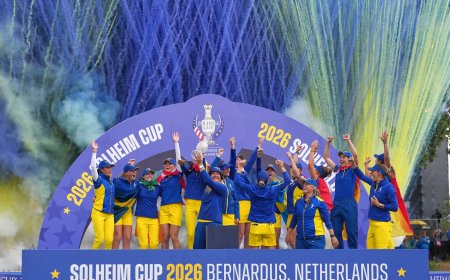 Europa recupera la corona de la Solheim Cup de golf al ganar por 15-13 a EE UU