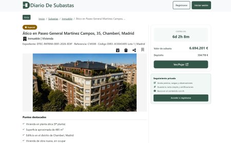 Un ático VIP a precio de amigo para el Gobierno de Ayuso: “Local para criados”, dos plazas de garaje y 286 m² por 3.000 euros al mes