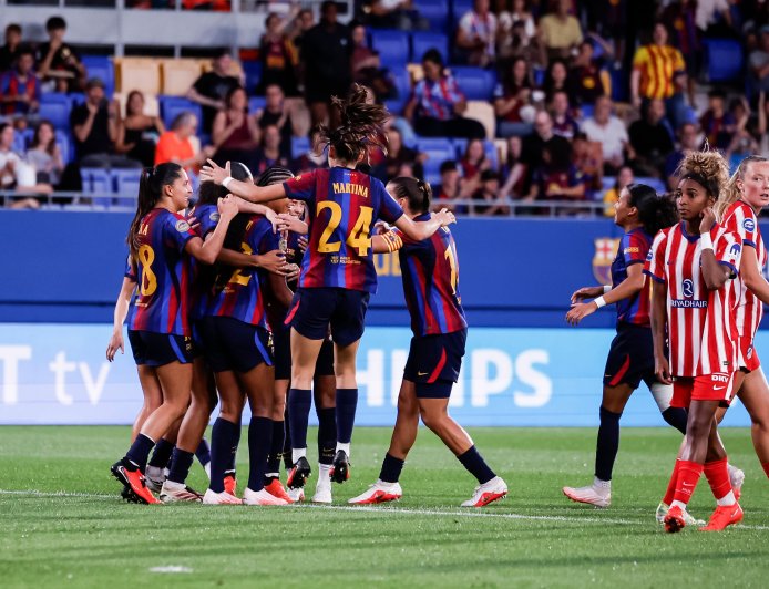 La pegada del Barça se impone a la profundidad del Atlético