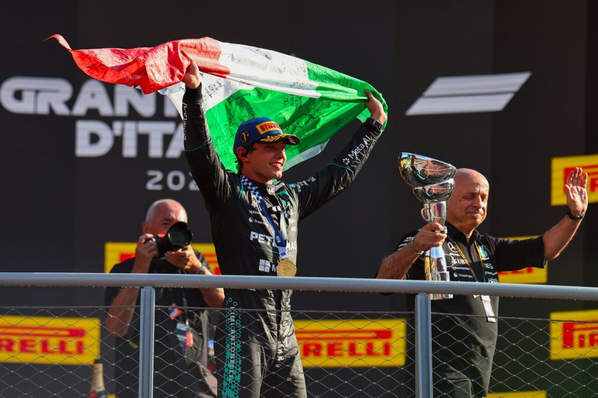 Antonelli cumple el sueño de su vida en el GP Italia