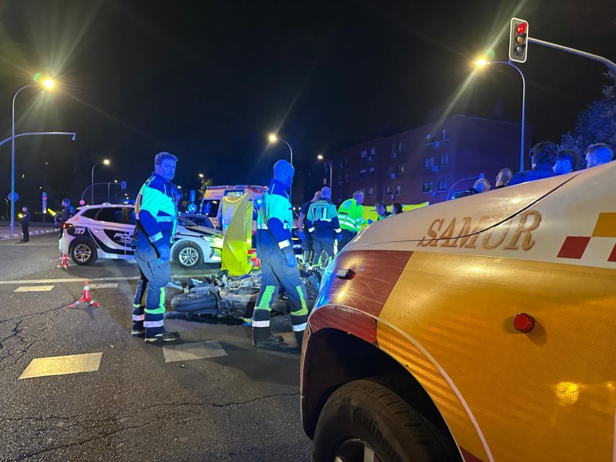 Un motorista de 47 años muere tras chocar contra un coche en la avenida de Los Poblados de Madrid