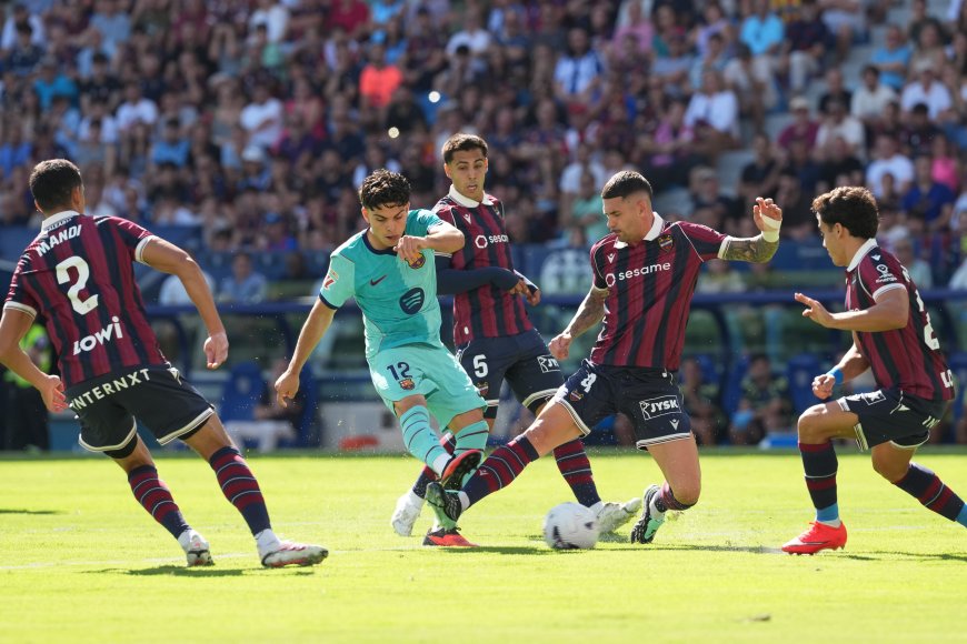 Levante - Barcelona en directo | Lamine marca el segundo del Barça y amplía la ventaja