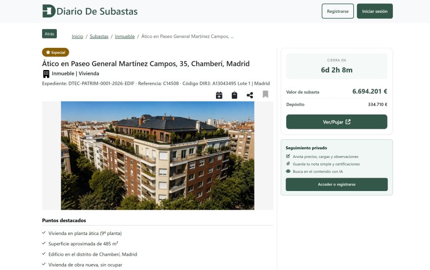 Un ático VIP a precio de amigo para el Gobierno de Ayuso: “Local para criados”, dos plazas de garaje y 286 m² por 3.000 euros al mes