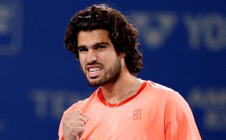 Carlos Alcaraz - Jiri Lehecka en directo, la final del ATP de Tokio en vivo|El español se lleva el primer set