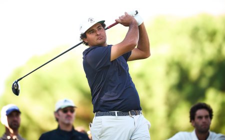 Eugenio Chacarra es líder del Open de España con un dedo del pie roto y puede retirarse
