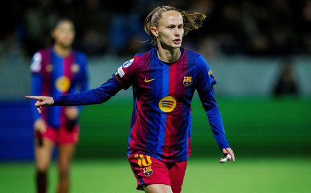 El Barcelona femenino golea al Koge danés en el partido 100 de Graham Hansen