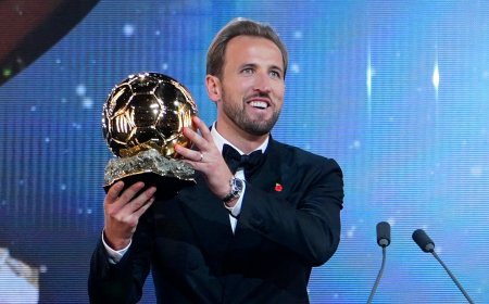 Kane superó a Mbappé por solo 28 puntos en la votación del Balón de Oro