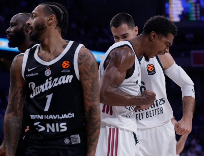 El Real Madrid respira en la Euroliga tras vencer en casa al Partizan