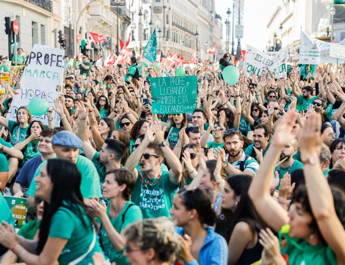 El Gobierno de Ayuso señala que la huelga de Educación es “incomprensible” y defiende la actuación policial en la Complutense