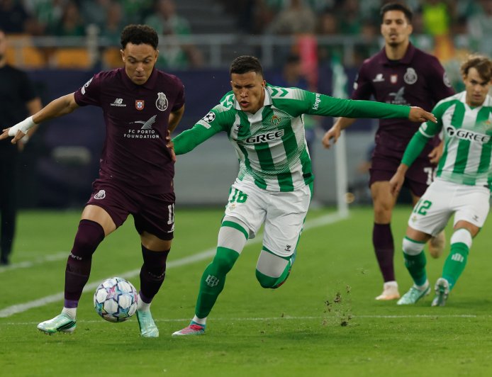 Real Betis - Porto, el partido de la Champions League en directo | Ambos equipos empatan al descanso
