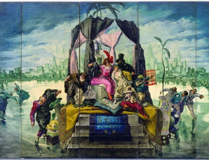 Los murales para el Waldorf Astoria de Nueva York en 1929 acaban en Boadilla tras una disputa entre Madrid y Cataluña