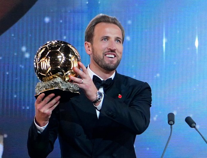 Kane superó a Mbappé por solo 28 puntos en la votación del Balón de Oro