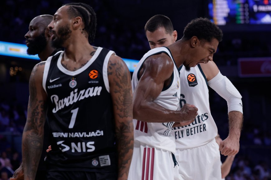 El Real Madrid respira en la Euroliga tras vencer en casa al Partizan