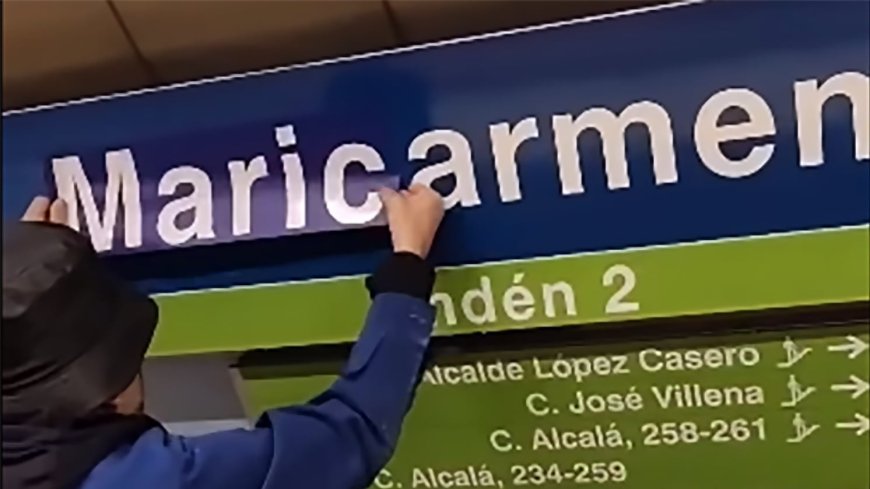 De estación El Carmen a estación Maricarmen: el homenaje a la mujer desahuciada en el metro de Madrid