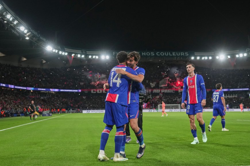 PSG - Barcelona en directo | El PSG gana al descanso gracias a un gol de Doué