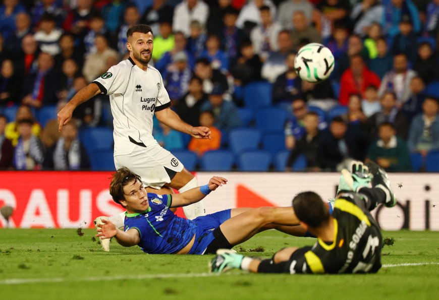 El Lugano sonroja al Getafe en el Coliseum